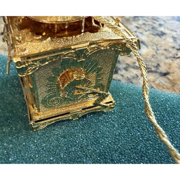 Baldwin Brass & Gold Vintage Gramophone W/Intricate 3D Design - Picture 6 of 13